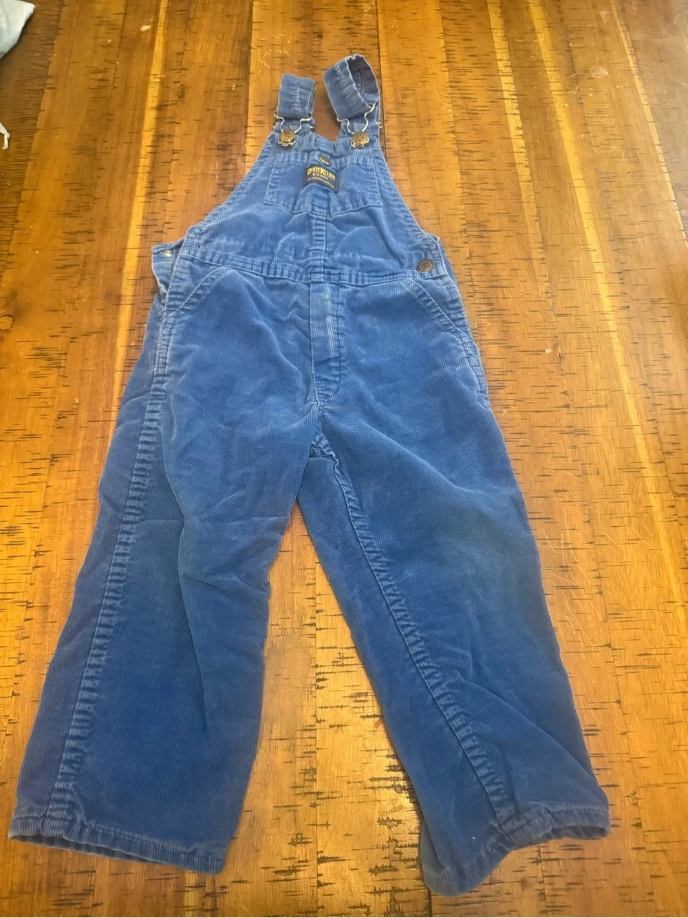 Vintage 4t OshKosh B'gosh Blue Corduroy Kids Overalls